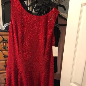 Sequined Red Dress
